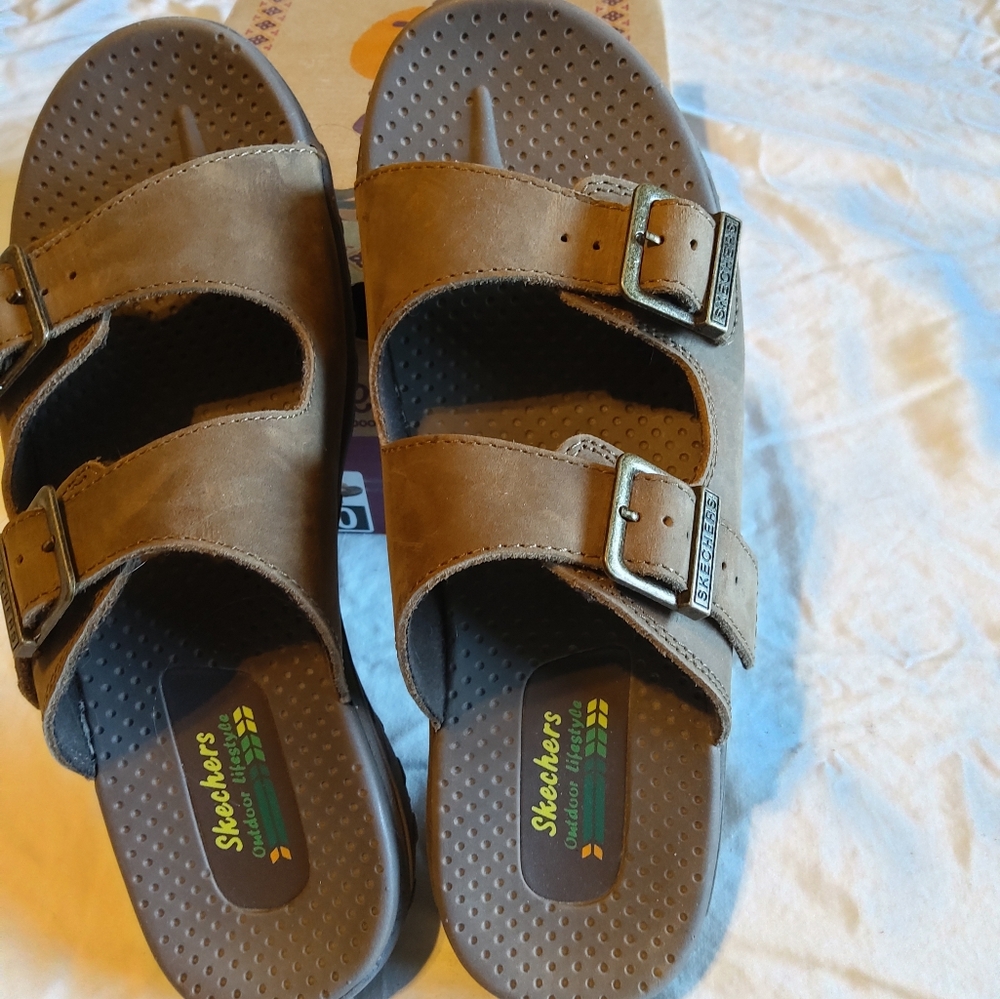 Skecher leather sandals size 10